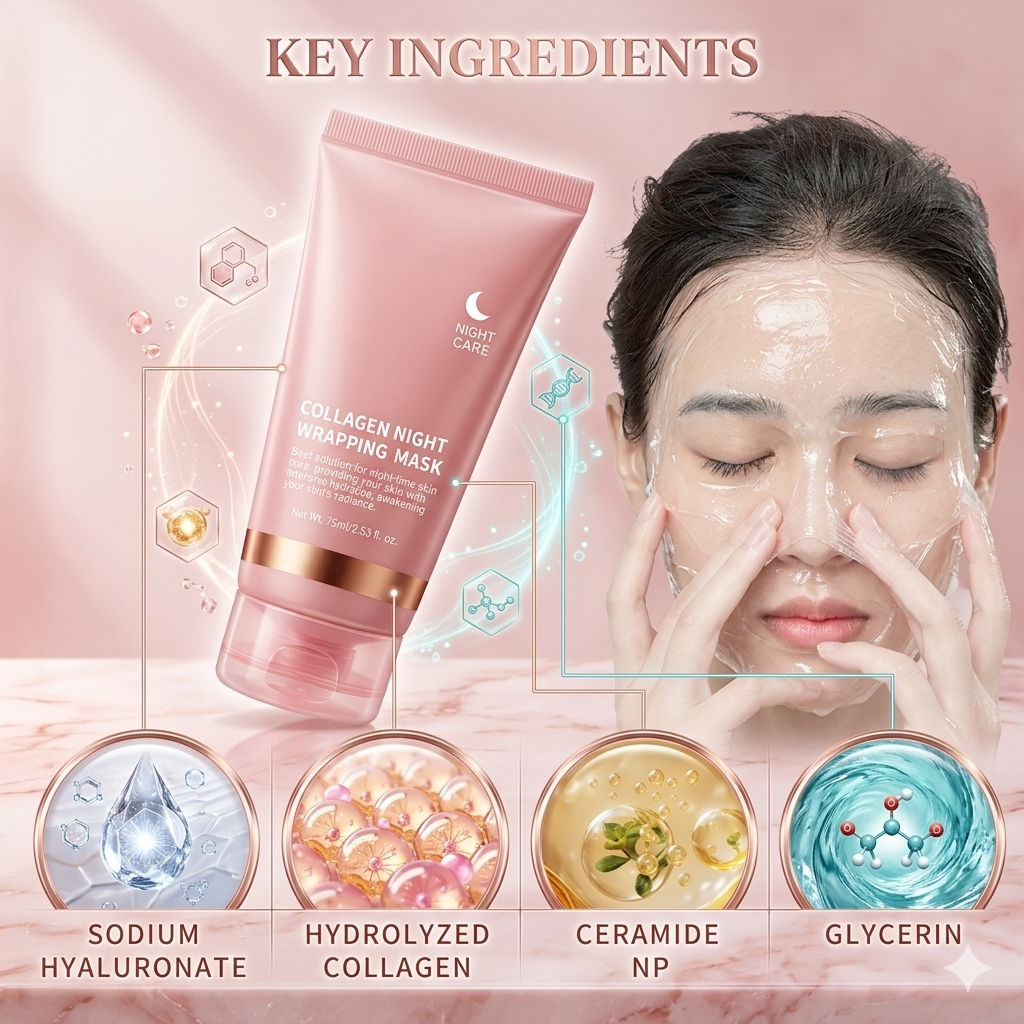 Collagen Overnight Peel-Off Face Mask – Hydrating & Firming